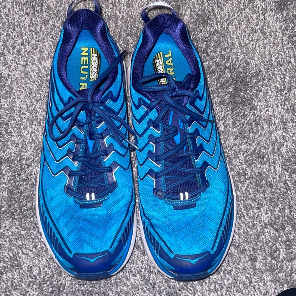 Hoka men Clifton 4. SZ 12 blue running shoes